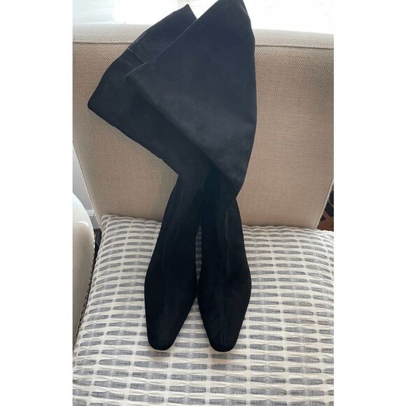 Splendid Janice Black Suede Tall Boot 8 - Picture 6 of 6